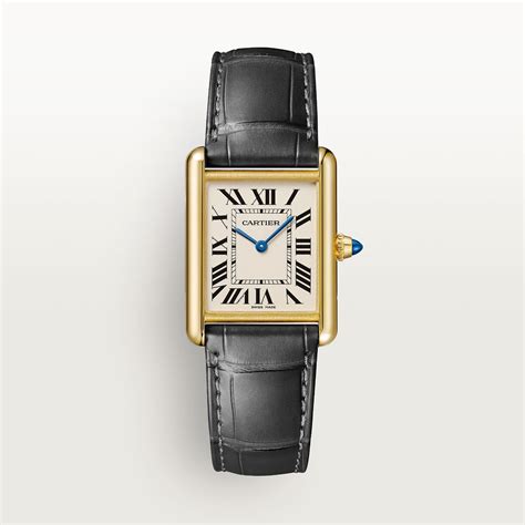 cartier tank watch gold|cartier gold tank watch price.